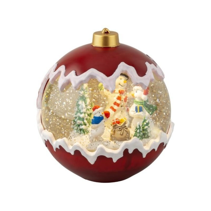 SFERA LED NATALE CON ACQUA H.16.3